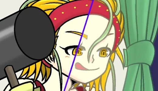 クリスタの線画に周りの色を乗せてなじませる方法！！