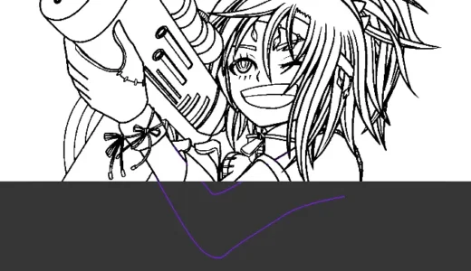 クリスタでキャンバス外に線を描画（表示）する2つの方法！！