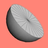 クリスタ3D半球プリミティブ作成サムネ